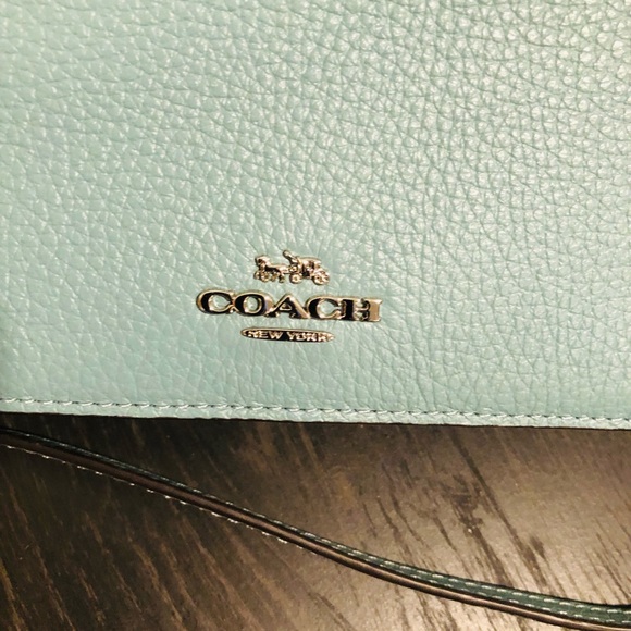 Coach Blue Leather Crossbody Bag - Picture 2 of 10